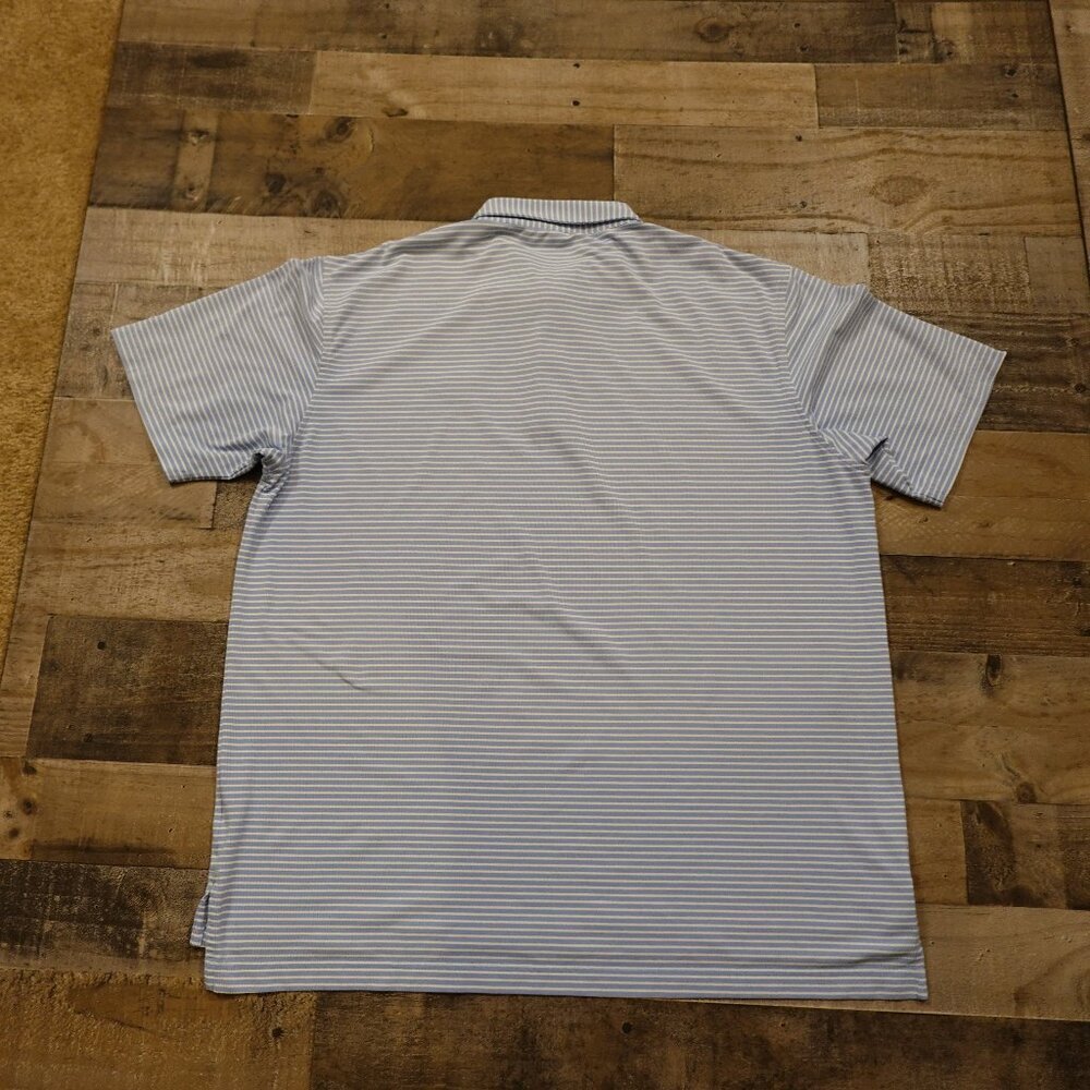 Peter Millar polo shirt summer comfort Hales Performance Jersey cottage blue XL - Picture 8 of 10